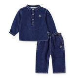 Molo Baby Enoz Shirt & Sois Pants Set ~ Oceanic Denim