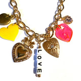 Gunner & Lux Valentine's Heart Charms Necklace