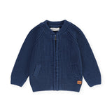 Babyface Baby Boy Knit Zip Cardigan ~ Blue