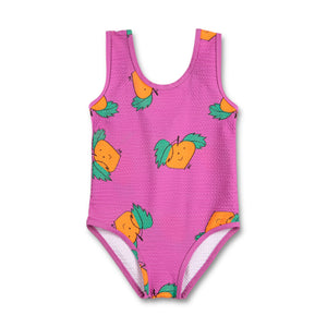 Bobo Choses Baby Tangerine Swimsuit ~ Fuchsia