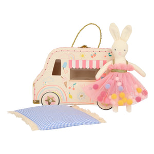 Meri Meri Ice Cream Van Mini Suitcase w/ Bunny Doll