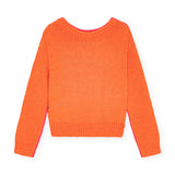 Molo Giada Knit Sweater 7-12 ~ Shocking Fiery