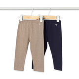 Mayoral Baby Girl 2pc Leggings Set ~ Navy/Oatmeal