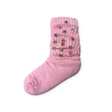 Bari Lynn Jeweled Pink Socks