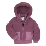 Appaman Girls Teddy Puffer Coat ~ Vintage Mauve