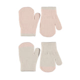 Molo Baby Kenny Mittens 2 Pack ~ Soft Powder
