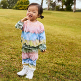 Molo Baby Disc Sweatshirt & Simeon Sweatpants Set ~ Petal Rainbow