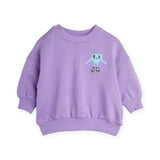 Mini Rodini Baby Embroidered Heart w/ Shoes Sweatshirt ~ Purple