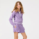 Molo Milla Zip Hoodie & Angel Shorts Set ~ Violaceous