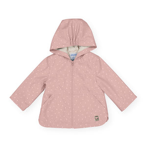 Mayoral Baby Girl Dotted Raincoat ~ Nude