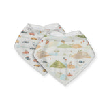 Loulou Lollipop Muslin Bandana Bib Set ~ Camper Vans