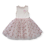Petite Hailey Eva Tutu Dress ~ Elephants & Hearts/White