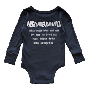 Rowdy Sprout Nirvana Nevermind l/s Onesie ~ Washed Black