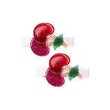 Lilies & Roses Glitter Cherry Clips