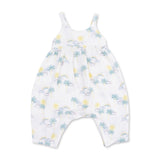Angel Dear Muslin Tie Back Romper ~ Palm Trees & Rainbows