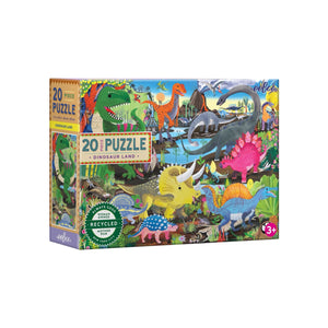 eeBoo Dinosaur Land 20 Piece Puzzle