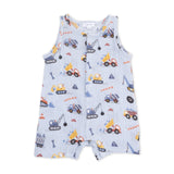 Angel Dear Sleeveless Muslin Shortie Romper ~ Crayon Construction