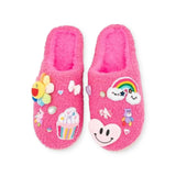 Bari Lynn Charm Slippers ~ Fuchsia