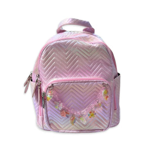 Bari Lynn Fun Charm Link Mini Backpack ~ Pink