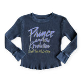 Rowdy Sprout Prince & the Revolution Thermal l/s Tee ~ Washed Black