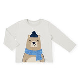 Mayoral Baby Boy l/s Bear T-Shirt ~ Cream