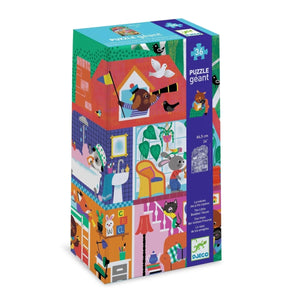 Djeco The Little Buddies' House Giant Floor Puzzle