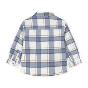 Mayoral Baby Boy Sherpa Lined Check Shirt Jacket ~ Iceberg