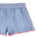 Billieblush Baby s/s Graphic T-shirt & Ruffle Hem Shorts Set ~ White/Bleach