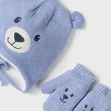 Mayoral Baby Boy Hat & Glove Set ~ Sky Blue