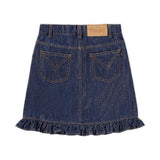 Molo Berit Skirt ~ Mid Blue Glitter