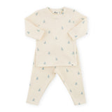 Oh Baby! Mini Sailboats Print 2pc Set ~ Milk/Sky