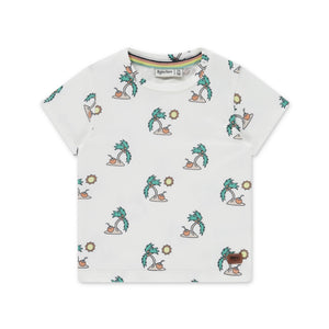 Babyface Baby Boy Palm Tree Print s/s T-Shirt ~ Bone