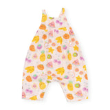 Angel Dear Muslin Tie Back Romper ~ Tropical Market Fruit