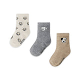 Mayoral Baby Boy Puppies Socks 3 Pack ~ Fog