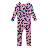 Posh Peanut Convertible Zip Romper ~ Electric Leopard