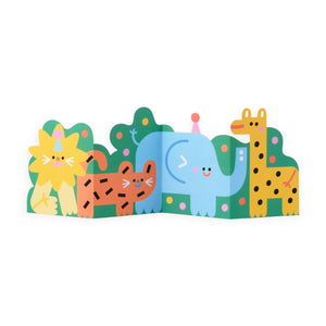 Wrap Jungle Fold Out Birthday Card