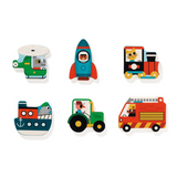 Djeco Puzzlo Vroom Wooden Puzzle