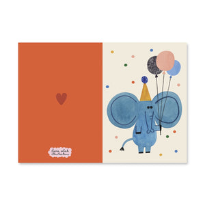 Daria Solak Illustrations Party Elephant Birthday Card