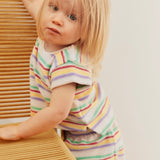 Molo Baby Elisabeth s/s Terry Top & Signe Shorts Set ~ Pastels Stripe