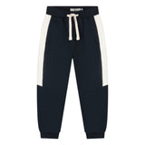 Babyface Boys Striped Sleeve Hoodie & Sweatpants Set ~ Navy