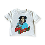 Rowdy Sprout Baby Bob Marley Not Quite Crop s/s Tee ~ Vintage White