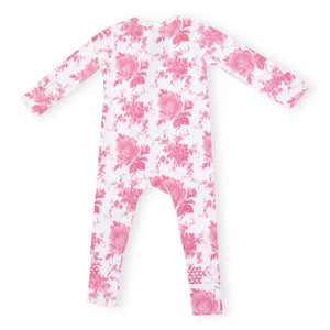 Angel Dear 2 Way Zipper Convertible Romper ~ Vintage Pink Roses