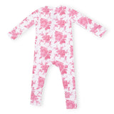 Angel Dear 2 Way Zipper Convertible Romper ~ Vintage Pink Roses