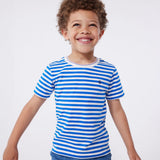 Petit Bateau Boys s/s Striped Tee ~ Blue/White