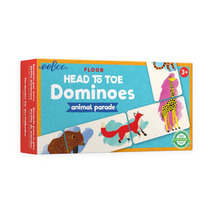 eeBoo Head To Toe Animal Parade Dominoes