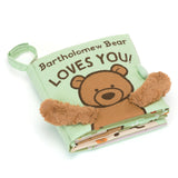 Jellycat Bartholomew Bear Loves You Cloth Book