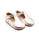 Old Soles Rose T-Strap Baby Shoe ~ Silver