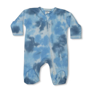 Baby Steps Tie Dye Zip Footie ~ Jonsnow