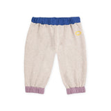 Bobo Choses Baby Tic Tac Toe Color Block Zip Sweatshirt & Joggers Set ~ Off-White/Lavender
