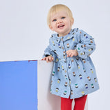 Bobo Choses Baby Game Pawns Print Denim Dress ~ Light Blue